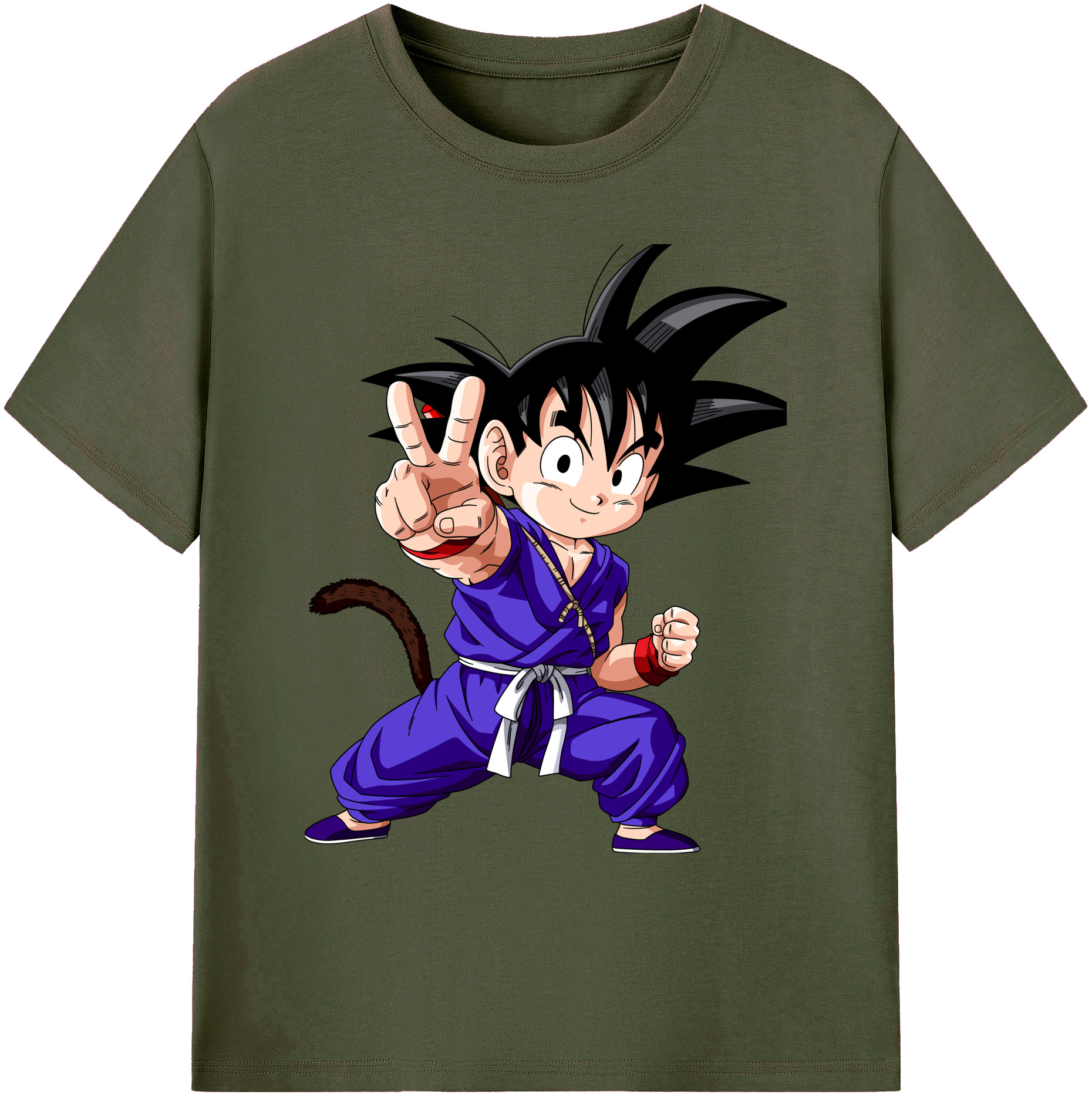 （画像用） ドラゴンボール 孫悟空（そん ごくう）Son Goku カカロット DRAGON BALL Kakarotto 綿100％ メンズ半袖Tシャツ｜肌触りやわらか＆通気性